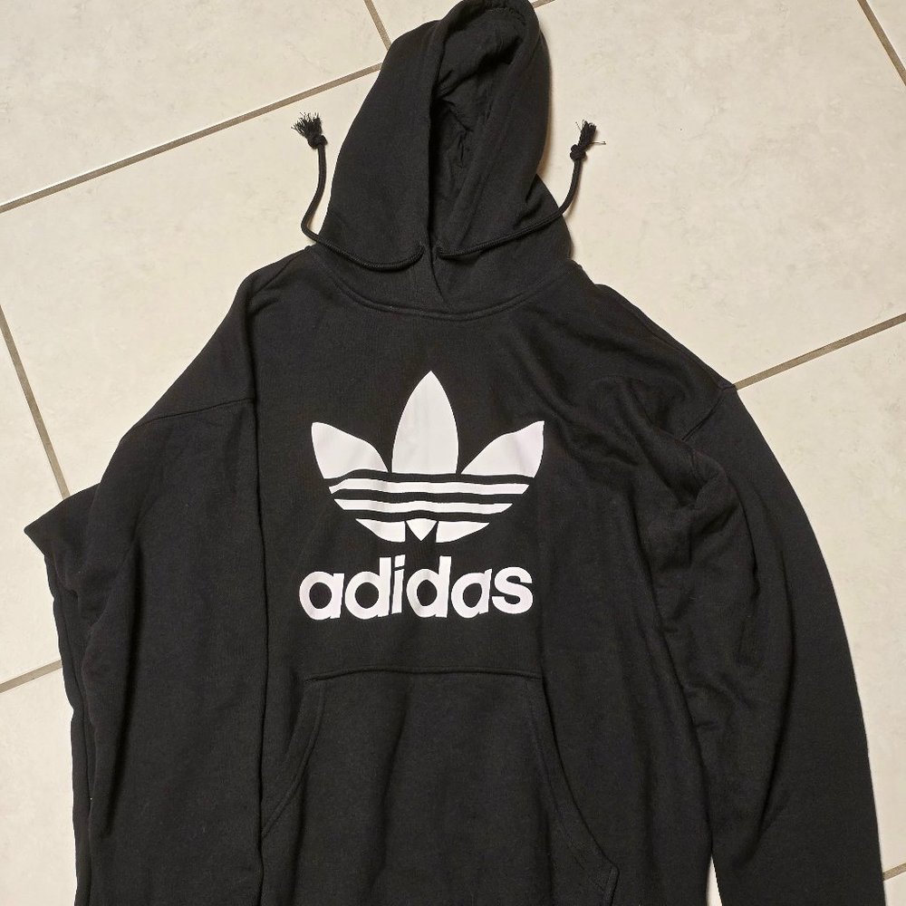 adidas Originals Men's Adicolor Classics Trefoil Hoodie, XL, Black - Picture 6 of 6